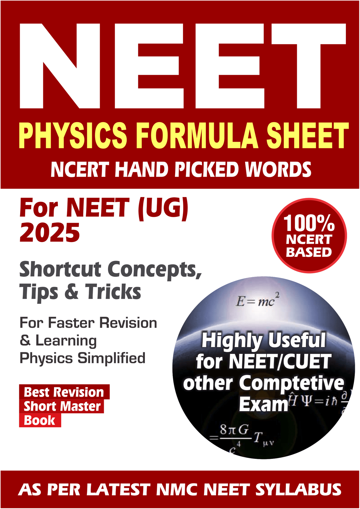 Physics Formula Sheet for NEET (Class 11 & 12) | Quick Revision PDFs